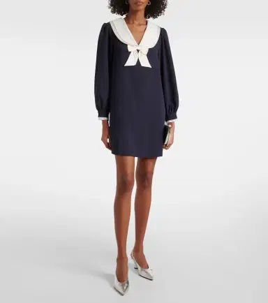 Rixo Halina bow-detail minidress | Thumbnail 5