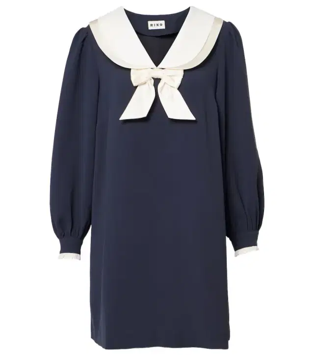 Rixo Halina bow-detail minidress