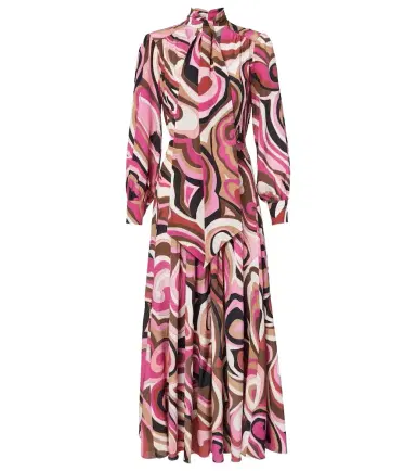 Rixo Marigold silk crêpe de chine midi dress | Thumbnail 1