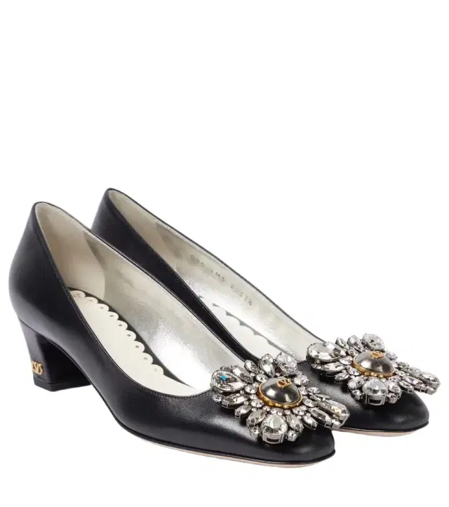 Valentino Garavani Embellished 45 leather pumps