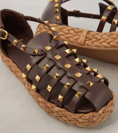 Valentino Garavani Rockstud leather espadrilles | Thumbnail 3
