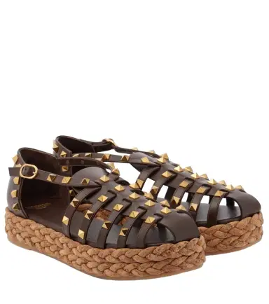 Valentino Garavani Rockstud leather espadrilles | Thumbnail 1