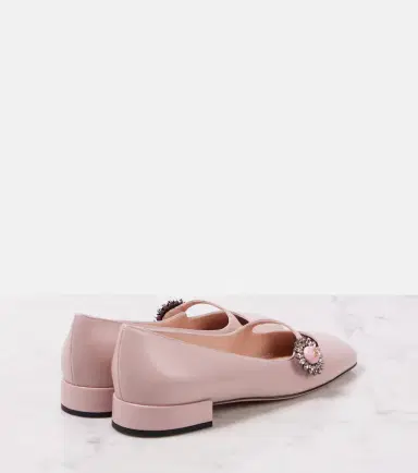 Valentino Garavani Preshoes leather Mary Jane flats | Thumbnail 4