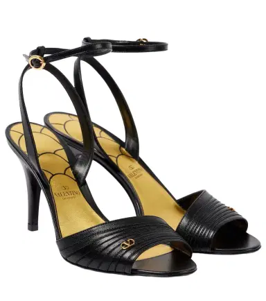 Valentino Garavani Ladycrush 85 embellished leather sandals | Thumbnail 1