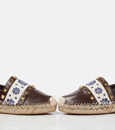 Valentino Garavani County Rockstud leather espadrilles | Thumbnail 3
