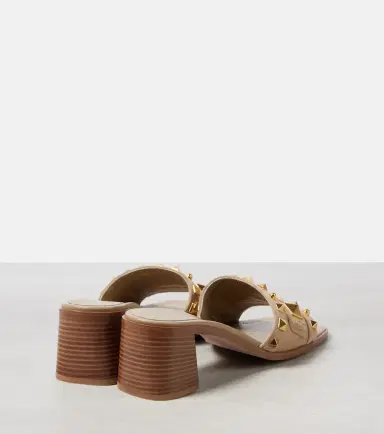 Valentino Garavani Plaster Caster 50 studded suede mules | Thumbnail 2
