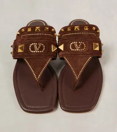 Valentino Garavani Plaster Caster studded suede thong sandals | Thumbnail 4 Valentino Garavani Plaster Caster studded suede thong sandals | Thumbnail 4