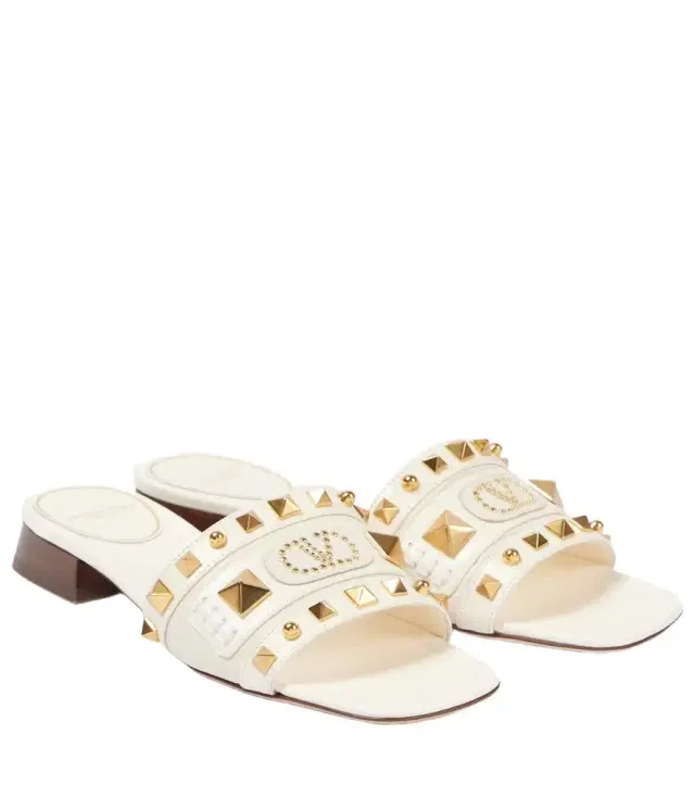 Valentino Garavani Plaster Caster studded leather slides