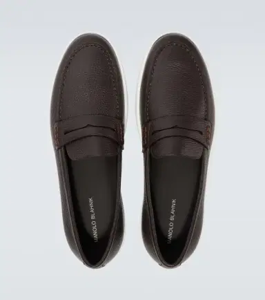 Manolo Blahnik Ellis leather boat shoes | Thumbnail 4