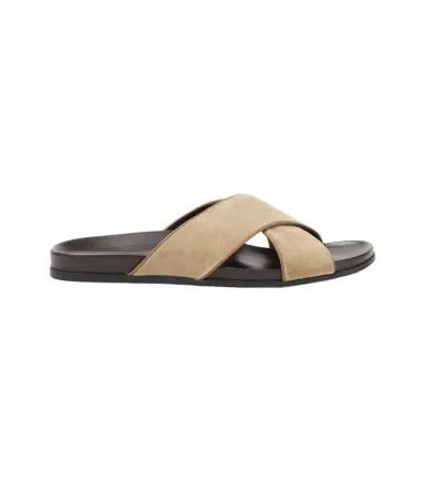 Manolo Blahnik Chiltern suede slides | Thumbnail 1