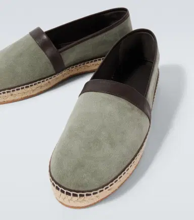 Manolo Blahnik Nerano leather-trimmed suede espadrilles | Thumbnail 2