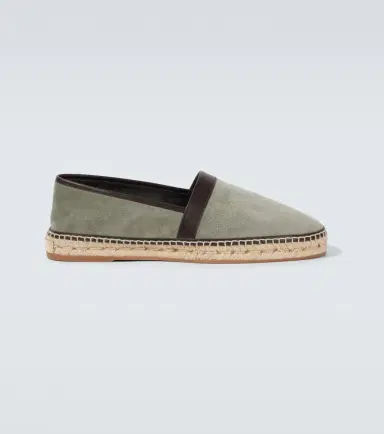Manolo Blahnik Nerano leather-trimmed suede espadrilles | Thumbnail 3