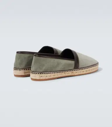 Manolo Blahnik Nerano leather-trimmed suede espadrilles | Thumbnail 4