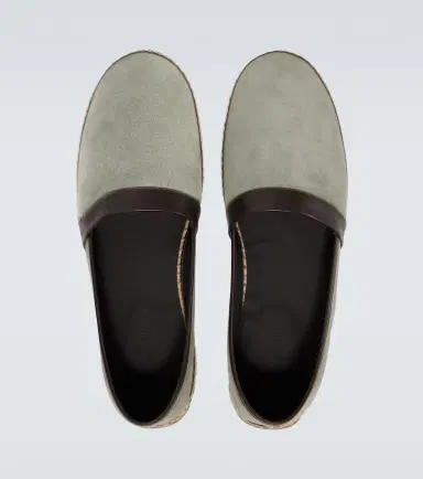 Manolo Blahnik Nerano leather-trimmed suede espadrilles | Thumbnail 5