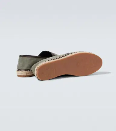 Manolo Blahnik Nerano leather-trimmed suede espadrilles | Thumbnail 6