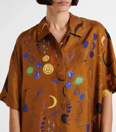 ASCENO Montauk printed silk twill shirt | Thumbnail 4