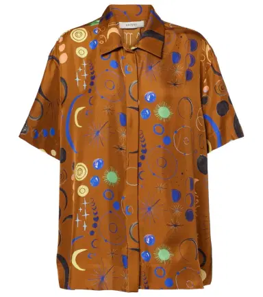 ASCENO Montauk printed silk twill shirt | Thumbnail 1