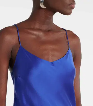 ASCENO Lyon silk charmeuse slip dress | Thumbnail 3