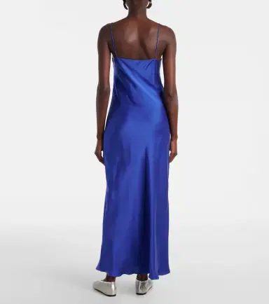 ASCENO Lyon silk charmeuse slip dress | Thumbnail 5