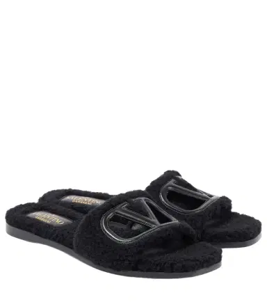 Valentino Garavani VLogo cutout slides | Thumbnail 1