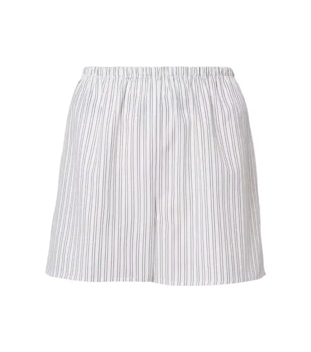 ASCENO Cairo striped cotton-blend shorts