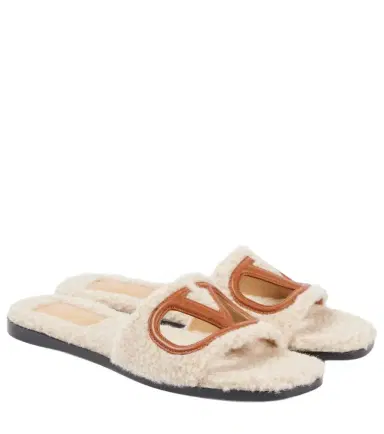 Valentino Garavani VLogo cutout slides | Thumbnail 1