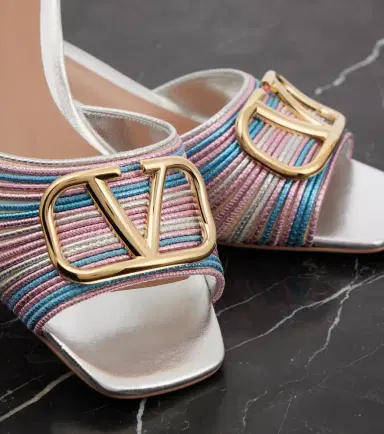 Valentino Garavani VLogo Signature crochet mules | Thumbnail 5