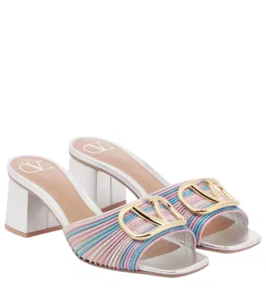 Valentino Garavani VLogo Signature crochet mules | Thumbnail 1