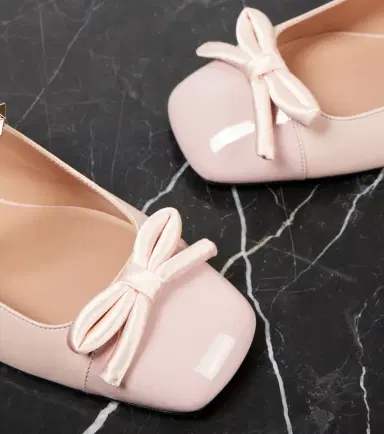 Valentino Garavani Rockstud Bow leather ballet flats | Thumbnail 4