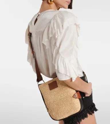 Isabel Marant Bayia Mini raffia shoulder bag | Thumbnail 2