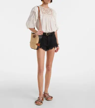 Isabel Marant Bayia Mini raffia shoulder bag | Thumbnail 3