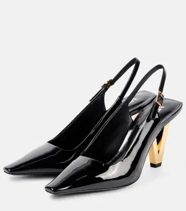 Versace Patent leather slingback pumps | Thumbnail 3