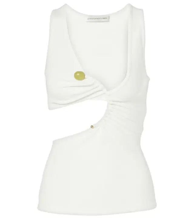 Christopher Esber Arc Stone ribbed-knit tank top