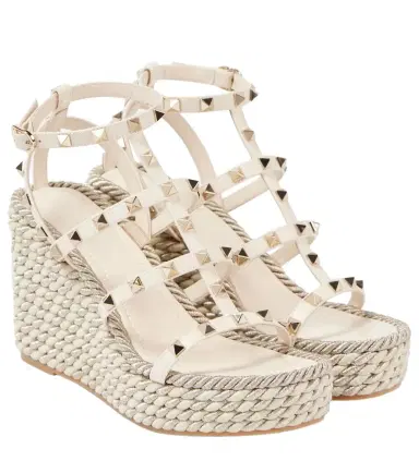 Valentino Garavani Rockstud Torchon 95 espadrille wedges | Thumbnail 1 Valentino Garavani Rockstud Torchon 95 espadrille wedges | Thumbnail 1