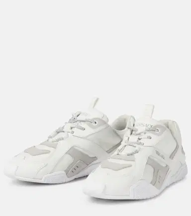 Versace Galaxia suede-trimmed leather sneakers | Thumbnail 4 Versace Galaxia suede-trimmed leather sneakers | Thumbnail 4
