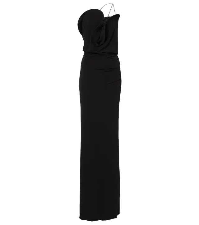 Christopher Esber Asymmetric jersey midi dress
