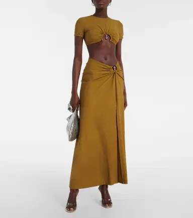 Christopher Esber Ruched maxi skirt | Thumbnail 2