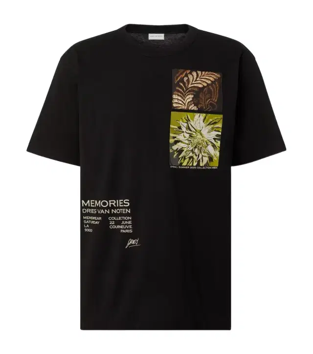 Dries Van Noten Printed cotton jersey T-shirt