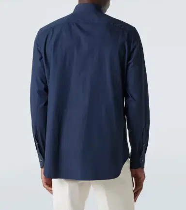 Canali Cotton poplin shirt | Thumbnail 5