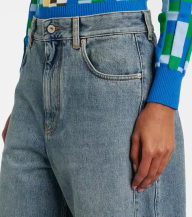 Loewe Anagram barrel-leg jeans | Thumbnail 4 Loewe Anagram barrel-leg jeans | Thumbnail 4