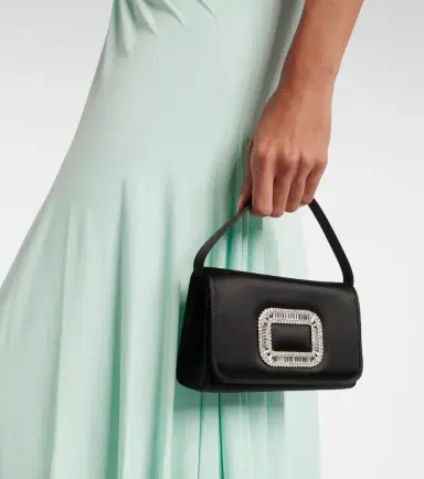 Roger Vivier Pilgrim Micro embellished satin shoulder bag | Thumbnail 5 Roger Vivier Pilgrim Micro embellished satin shoulder bag | Thumbnail 5