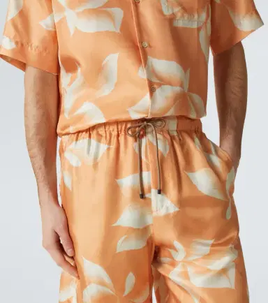 Dries Van Noten Printed silk shorts | Thumbnail 3 Dries Van Noten Printed silk shorts | Thumbnail 3