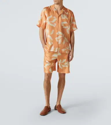 Dries Van Noten Printed silk shorts | Thumbnail 4 Dries Van Noten Printed silk shorts | Thumbnail 4