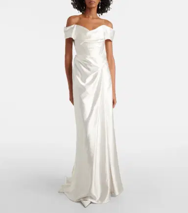 Vivienne Westwood Bridal Mabel silk satin bustier gown | Thumbnail 2 Vivienne Westwood Bridal Mabel silk satin bustier gown | Thumbnail 2