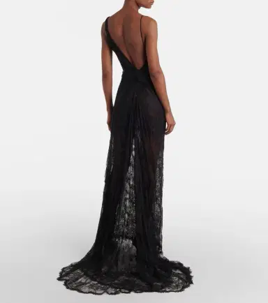 Vivienne Westwood Bridal Lace Minerva semi-sheer open-back gown | Thumbnail 4