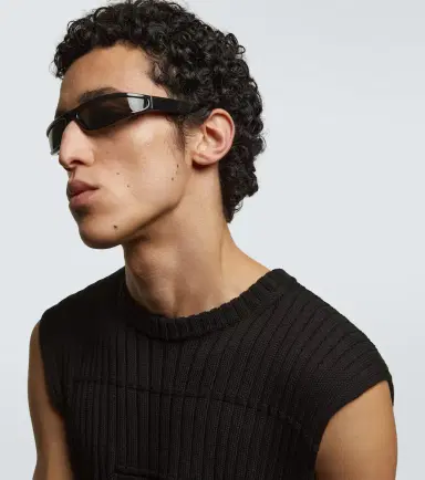 Rick Owens Fog rectangular sunglasses | Thumbnail 3