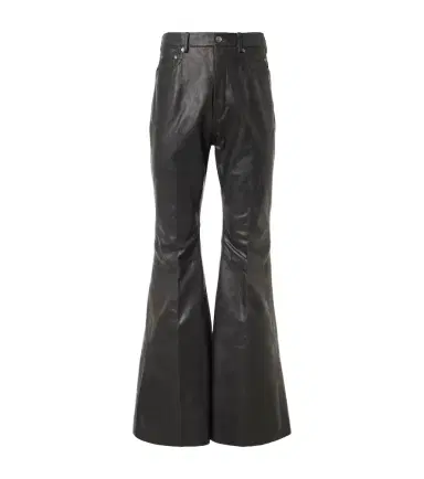 Rick Owens Bolan leather flared pants | Thumbnail 1