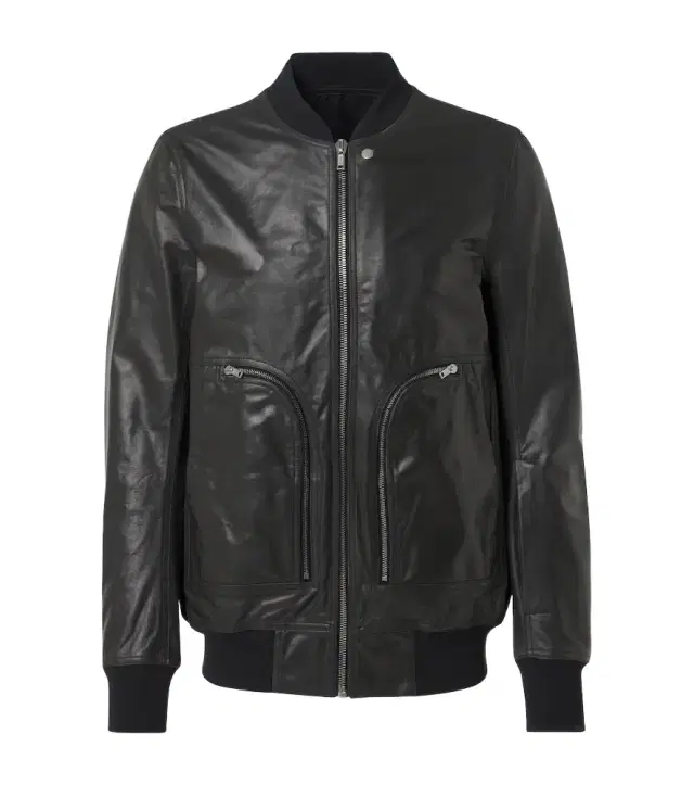 Rick Owens Bauhaus Flight leather bomber jacket