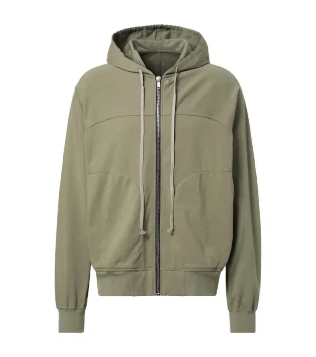 Rick Owens Zip-up cotton jersey hoodie