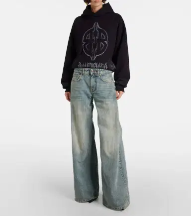 Balenciaga Mid-rise wide-leg jeans | Thumbnail 2